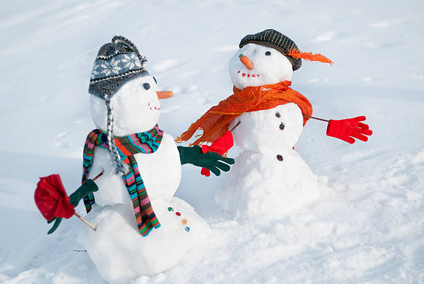 istock Two Snowmen - A lovely couple 485437026