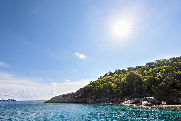 istock Summer sun over the island and sea 485439518