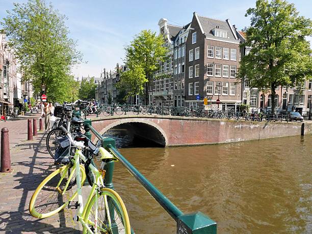 istock Bicycles and the canals of Amsterdam 485446274