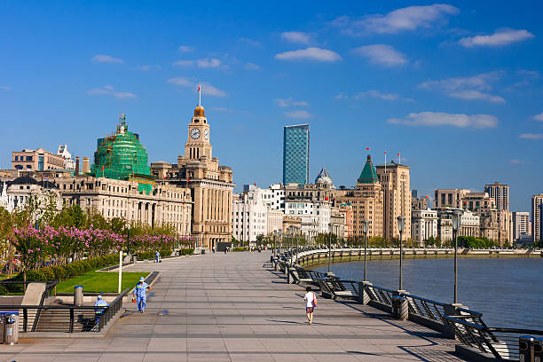 Shanghai Bund historical buildings,China Shanghai Bund historical buildings,China promenade shanghai stock pictures, royalty-free photos & images