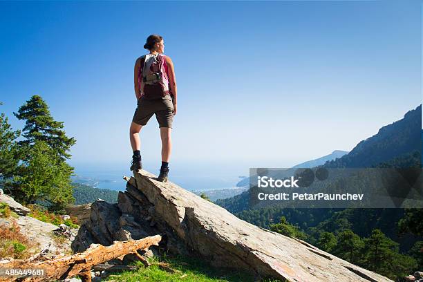 Enjoying The View Stock Photo - Download Image Now - One Woman Only, Women, On Top Of
