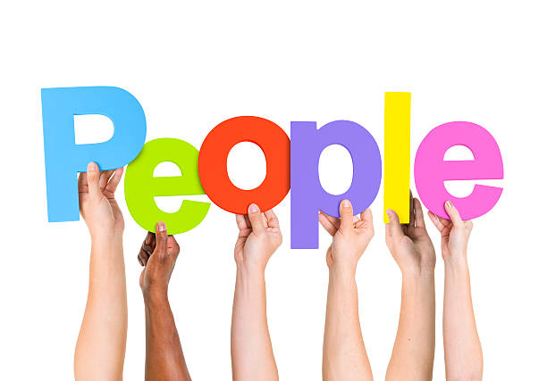 istock Multi Ethnic People Holding The Word People 485450121