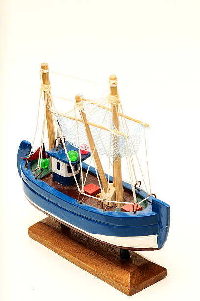 istock Wooden Ship Figurine 485451789