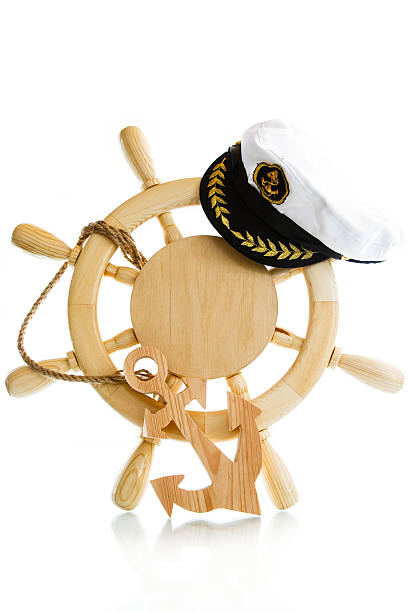 istock Decorative wooden steering wheel 485451902