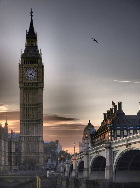 noite pelo big ben - big ben london england hdr houses of parliament london imagens e fotografias de stock