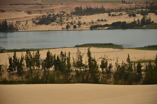 sand dunes & river