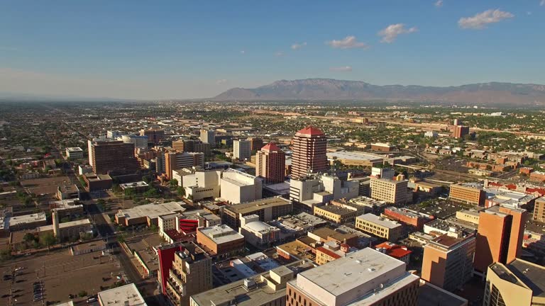 Aerial New Mexico Albuquerque.