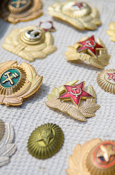 istock many vintage Soviet Union (former Russia) badge,USSR 485464266