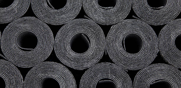 istock rolls of roof coating 485464326