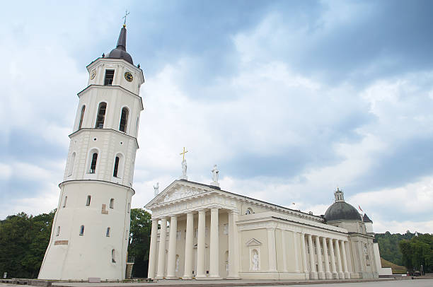 istock The Cathedral Square belfry tower central Vilnius, Lithuania. 485466248