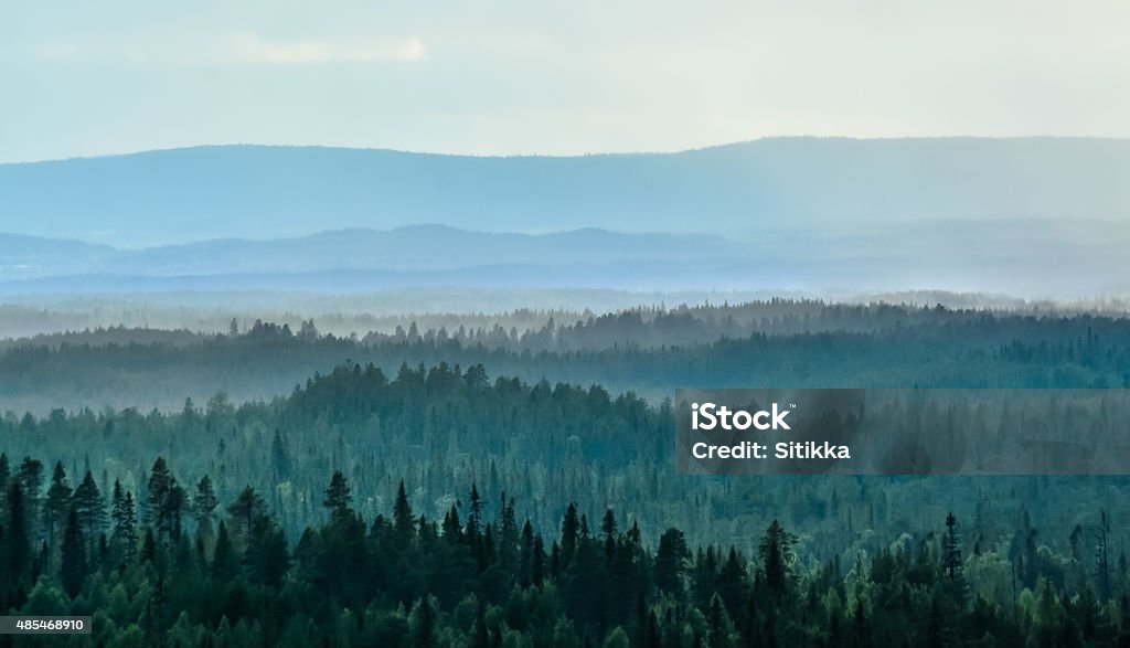 Vista a las montañas - Foto de stock de Finlandia libre de derechos