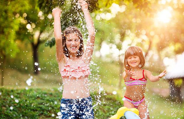 istock Two girls having fun outside 485469154