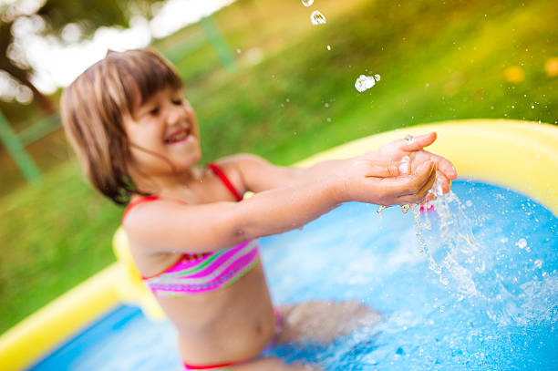 istock Cute little girl having fun outside 485469162