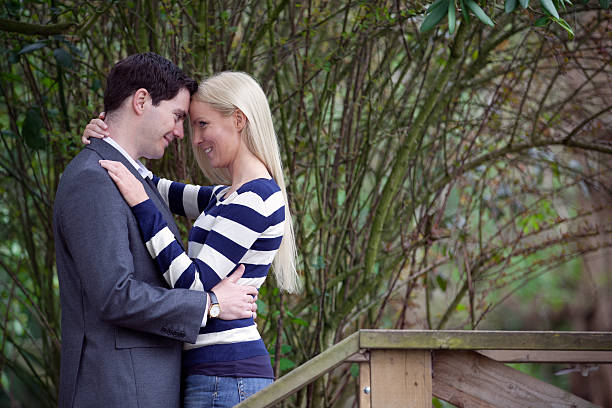 istock Romantic couple in park 485469389