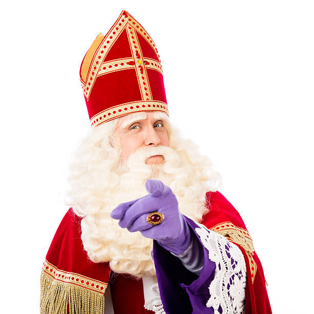 sinterklaas 、指を指す - dutch sinterklaas ストックフォトと画像