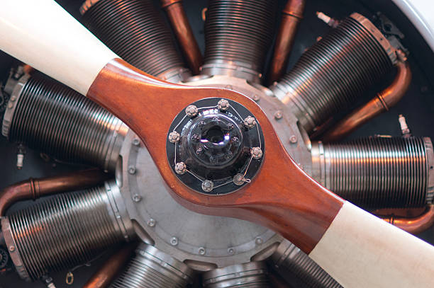 istock Radial Engine and Wooden Propeller 485469865