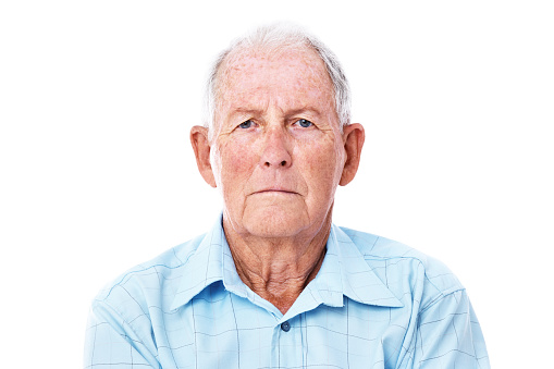 Studio shot of a serious-looking elderly man isolated on whitehttp://195.154.178.81/DATA/i_collage/pu/shoots/784438.jpg