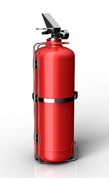 istock red fire exinguisher isolated on white with clipping path 485471750