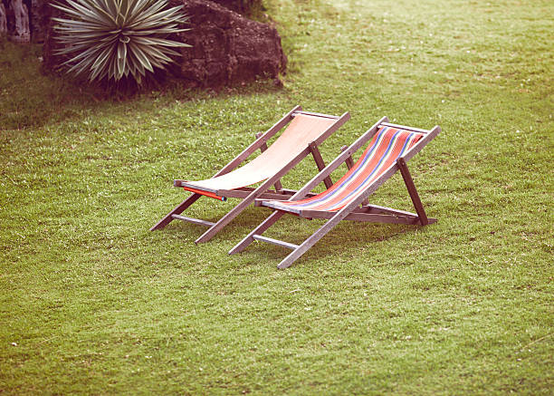 istock beach beds on the grass near th e sea 485471780
