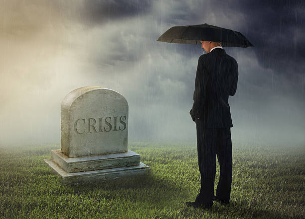 istock Businessman with umbrella 485472177