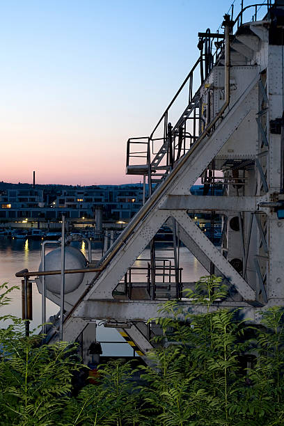 istock Old factory at the harbor 485472800