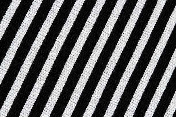 Close up of blue and white striped canvas. Full frame horizontal view suitable for background purposes.