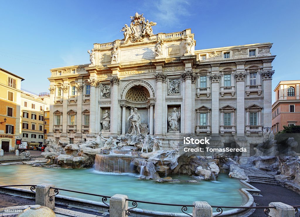 Fuente de Trevi, Roma, Italia. - Foto de stock de Fontana de Trevi libre de derechos