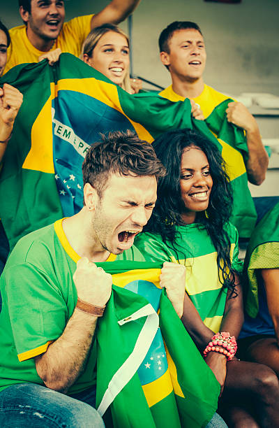 istock Brazil Supporters at the Stadium 485474975