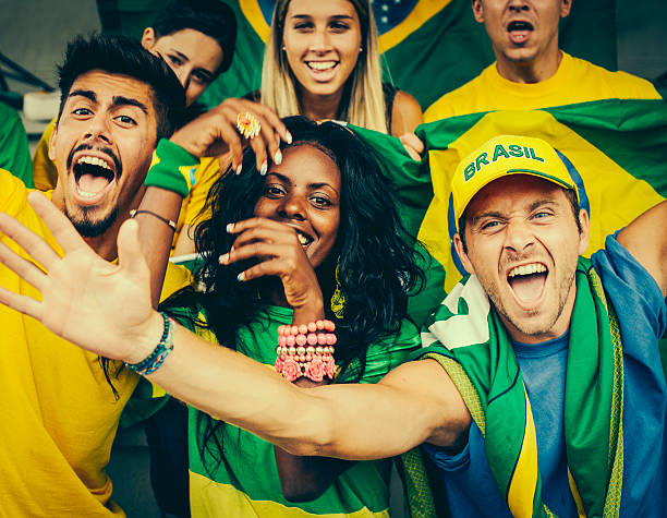 istock Brazil Supporters at the Stadium 485475057