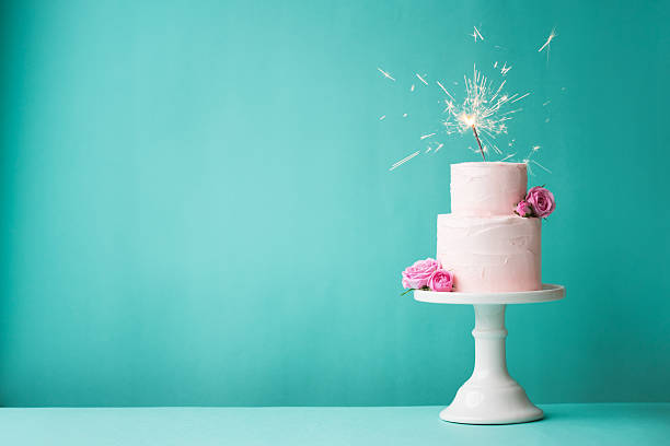 Birthday cake Birthday cake with sparkler birthday cake photos stock pictures, royalty-free photos & images