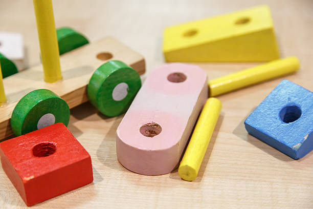 istock Colorful Wooden Train Toy 485481518