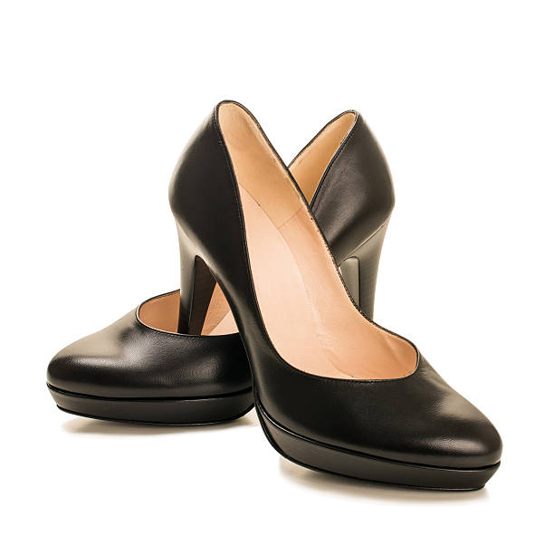 istock Black high heel women shoes 485484262