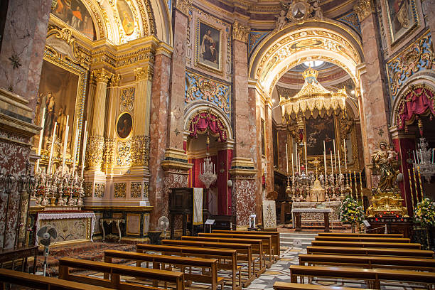 istock Interior of church 485484652