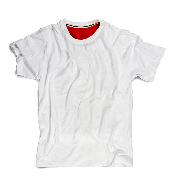 istock White Blank T-shirt for Mockup Isolated on White 485485208