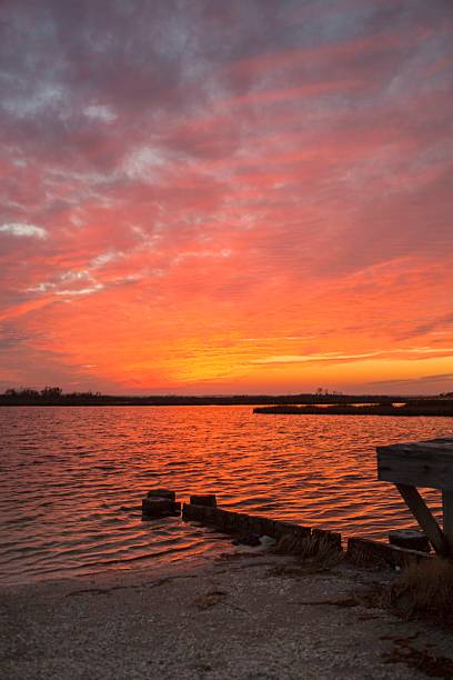 istock Beautiful sunset Cloudscape over the Chesapeake bay 485488523