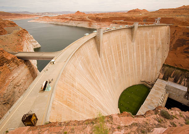 Glen Canyon Dam stock photo