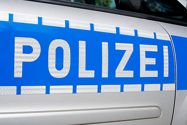 istock police, german policecar, sideview 485489328