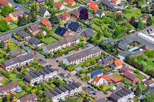 Housing development of single-family homes and townhouses located in Celle (Lower Saxony, Germany)