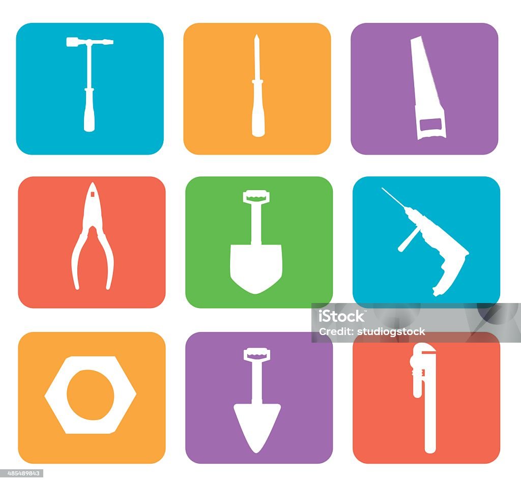 Tools design Tools design over white background, vector illustration Banner - Sign stock vector