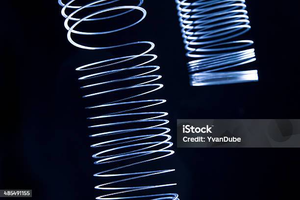 Blue Spring Stock Photo - Download Image Now - Black Background, Blue, Circle
