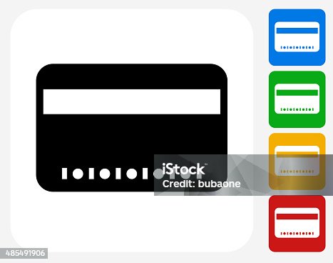 istock Credit Card Icon Flat Graphic Design 485491906
