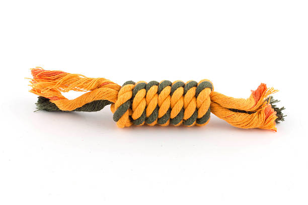 Cotton rope for dog toy stock photo