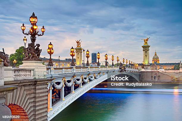 Paris Stock Photo - Download Image Now - Paris - France, Bridge - Built Structure, Pont Alexandre III