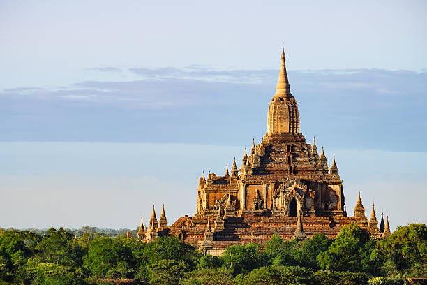 istock Scenic view of ancient Sulamani temple at sunset, Bagan 485493938