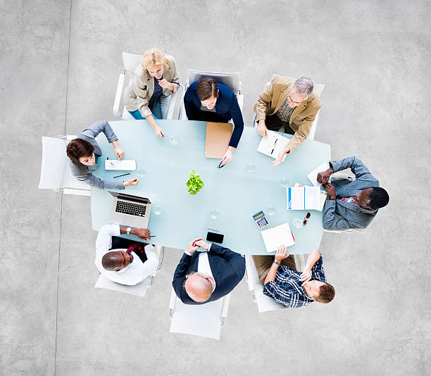 istock Group Of  Business People at Meeting Table 485493971