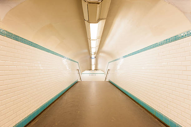 Futuristic pedestrian tunnel
