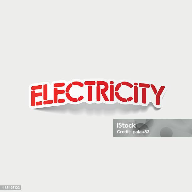 Realistic Design Element Electricity Stock Illustration - Download Image Now - Calligraphy, Decoration, Design