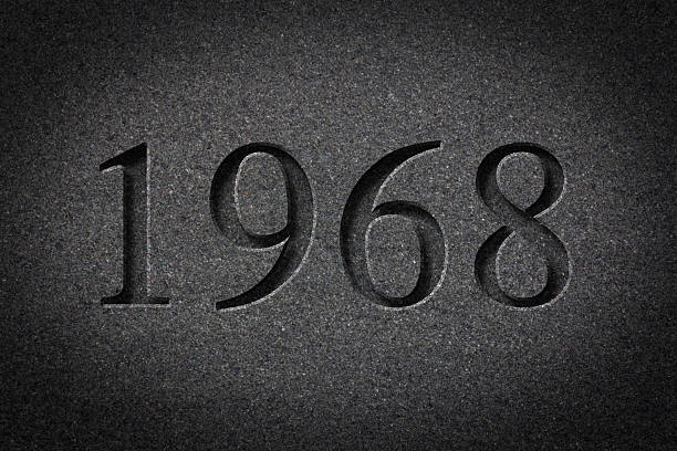 istock Engraved Historical Year 1968 485497558
