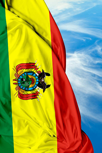 istock Bolivia waving flag on beautiful day 485498184