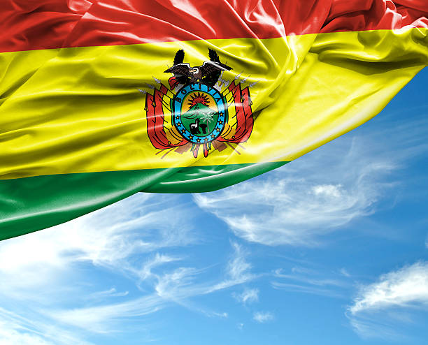 istock Bolivia waving flag on beautiful day 485498198